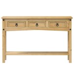 vidaXL Table console Corona 114x34 5x73 cm bois de pin massif