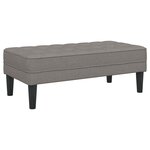 vidaXL banc Taupe 113 x 57 x 39 cm tissu