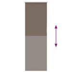 vidaXL Store enrouleur occultant café 55x130cm largeur du tissu 50 7cm