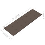 vidaXL Banc de jardin avec coussin taupe 150 cm Teck massif