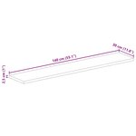 vidaXL Dessus de table 140x30x2 5cm rectangulaire bois massif manguier