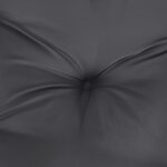 vidaXL Coussins de chaise à dossier bas lot de 6 anthracite mélangé