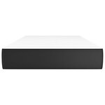 vidaXL Matelas de lit à ressorts ensachés fermeté moyenne Noir 80x200x20 cm Similicuir