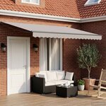 vidaXL Cadre de store rétractable manuel Anthracite 4 x 2 m Aluminium