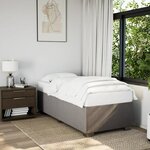vidaXL Cadre de lit Taupe 80x200 cm Tissu
