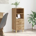 vidaXL Buffet chêne artisanal 34 x 34 5 x 90 cm Bois d'ingénierie