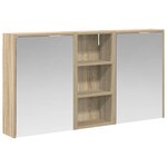 vidaXL Ensemble de Meubles de Salle de Bain 3 Pièces 116 x 16 x 62 5 cm