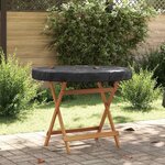 vidaXL Housse de Table Extérieure Noir 112 x 112 x 10 cm Tissu 210D