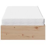 vidaXL Lit de jour avec matelas 90x190 cm bois de pin massif