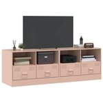 vidaXL Meubles TV 2 Pièces rose 67x39x44 cm acier