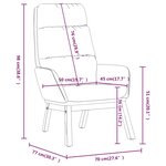 vidaXL Chaise de relaxation Jaune moutarde Tissu