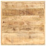 vidaXL Table de bar 60x60x107 cm Bois de manguier brut
