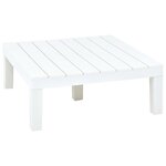vidaXL Salon de jardin 5 Pièces Plastique Blanc