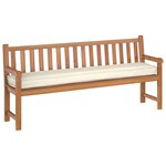 vidaXL Coussin de palette Crème 200 x 40 x 8 cm Tissu Oxford
