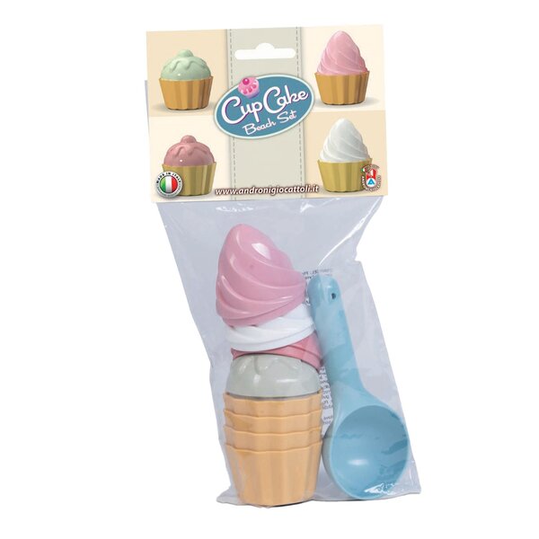 Androni Giocattoli 3401-00BK - Moule à sable pour cupcakes avec pelle