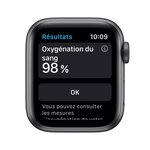 Apple Watch Series 6 GPS + Cellular, 40mm Boîtier en Aluminium Gris Sidéral avec Bracelet Sport Noir