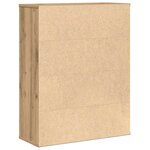 vidaXL Bibliothèque chêne artisanal 60x24x76 5 cm bois d'ingénierie
