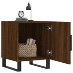 vidaXL Tables de chevet 2Pièces chêne marron 40x40x50cm bois d'ingénierie