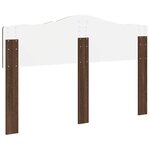 vidaXL Tête de lit Chêne brun 140 cm Bois d'ingénierie