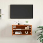 vidaXL Meuble mural Cire marron 60 x 30 x 30 cm Bois de pin massif