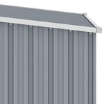 vidaXL Abri de jardin Gris 87x98x159 cm Acier galvanisé