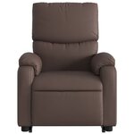 vidaXL Fauteuil inclinable marron similicuir