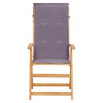 vidaXL Chaises inclinables de jardin 2 Pièces Marron Bois solide d'acacia