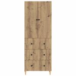 vidaXL Ensemble de Meubles 2 Pièces 66 x 34 5 x 90 cm Bois d'ingénierie