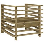 vidaXL Chaises de jardin lot de 2 bois de pin imprégné