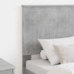 vidaXL Tête de lit avec tête de lit Gris béton 75 cm Bois d'ingénierie