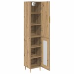 vidaXL Haut Armoire 2 Pièces Chêne artisanal Bois d'ingénierie