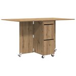 vidaXL Table à dîner 2 Pièces 140 x 80 x 77 cm Bois d'ingénierie