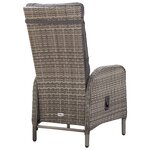 vidaXL Mobilier à dîner de jardin 11 Pièces Résine tressée Gris