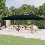 vidaXL Tente de réception pliable Noir 3x6 m