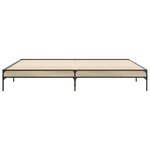vidaXL Cadre de lit sans matelas chêne sonoma 200x200 cm