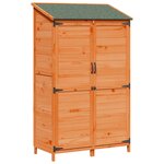 vidaXL Abri de jardin Marron 106 5 x 56 x 176 cm Bois de Sapin Massif