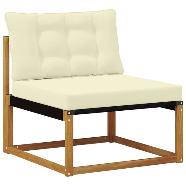 vidaXL Sofa de milieu extérieur Bois d'Acacia Massif Naturel