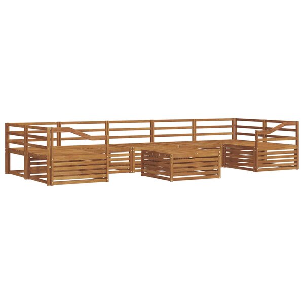vidaXL Ensemble de canapés d'extérieur 8 pc Naturel