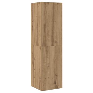 vidaXL Meuble TV chêne artisanal 30 5x30x110 cm bois d'ingénierie