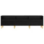 vidaXL Meuble TV Chêne noir 150 x 30 x 45 cm Bois d'ingénierie