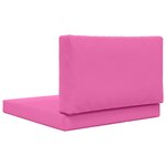 vidaXL Coussin de canapé d'extérieur 2 Pièces Rose Polyester