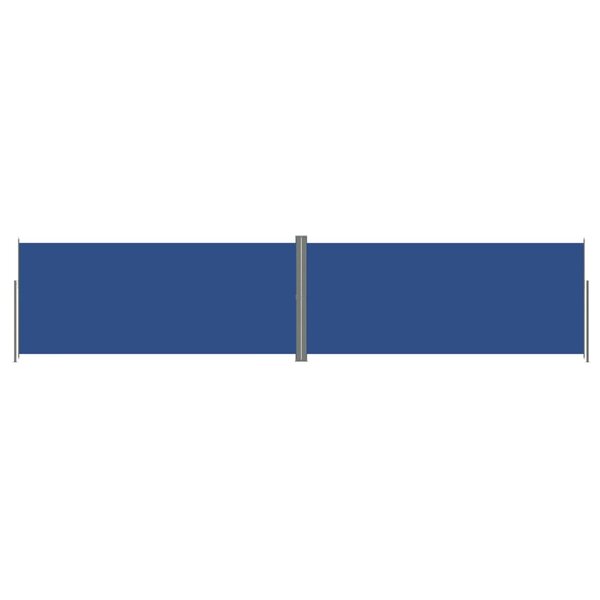 vidaXL Auvent latéral rétractable Bleu 220x1000 cm