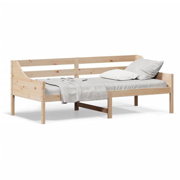 vidaXL Lit de jour sans matelas 90x200 cm bois de pin massif