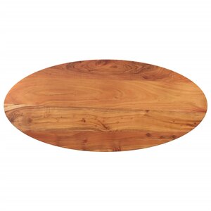 vidaXL Dessus de table 120x50x3 8 cm ovale bois massif d'acacia
