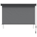 vidaXL Store enrouleur Gris clair 180 x 250 cm Tissu et Aluminium