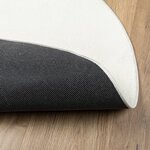vidaXL Tapis OVIEDO à poils courts crème Ø 80 cm