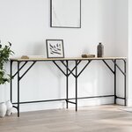 vidaXL Table console chêne sonoma 180x29x75 cm bois d'ingénierie