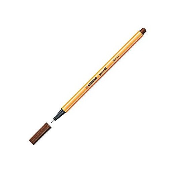 Stylo-Feutre POINT 88 Pointe Fine 0 4 mm Brun STABILO