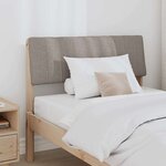 vidaXL Tête de lit capitonnée Taupe 90 cm Pin massif