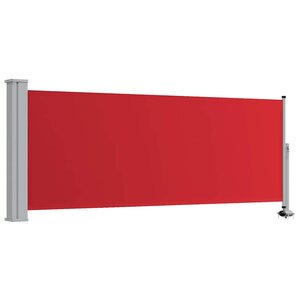 vidaXL Auvent latéral rétractable de patio 100x300 cm Rouge